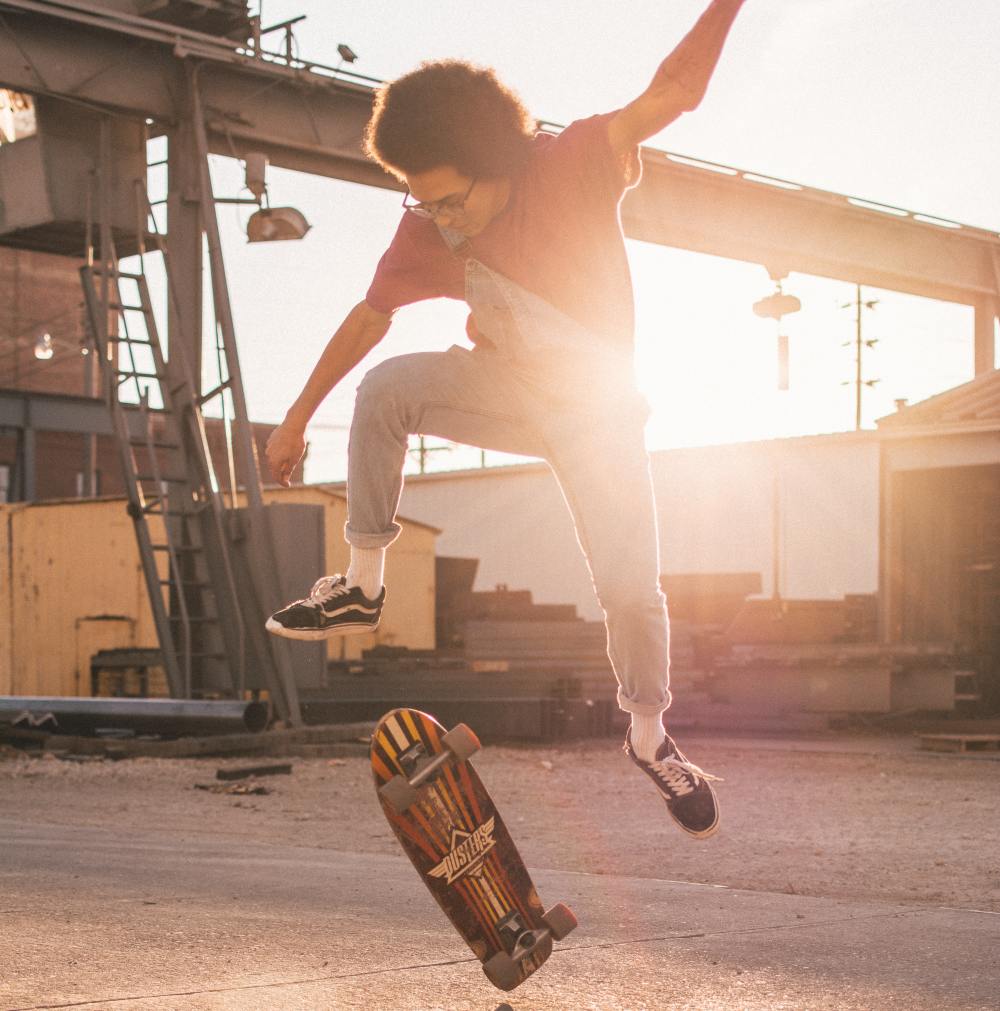 Skateboard jump